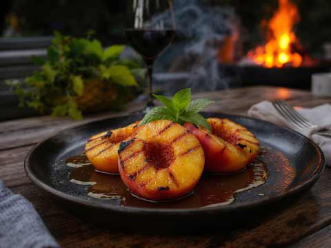 Fruit op de barbecue