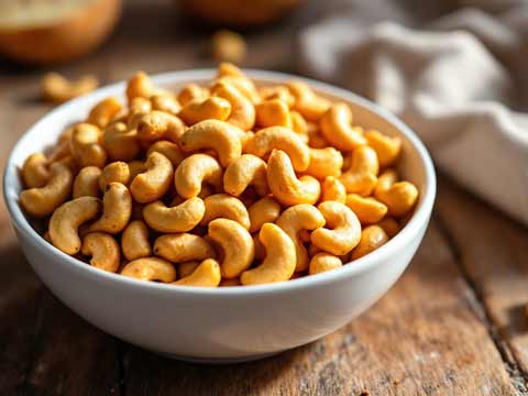 Cashewnoten roosteren