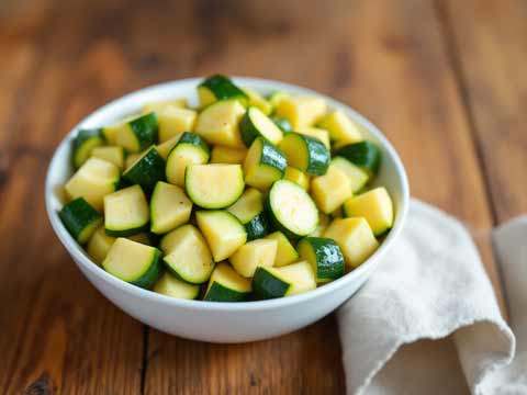 Courgette koken