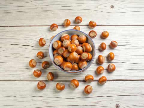 Hazelnoten roosteren